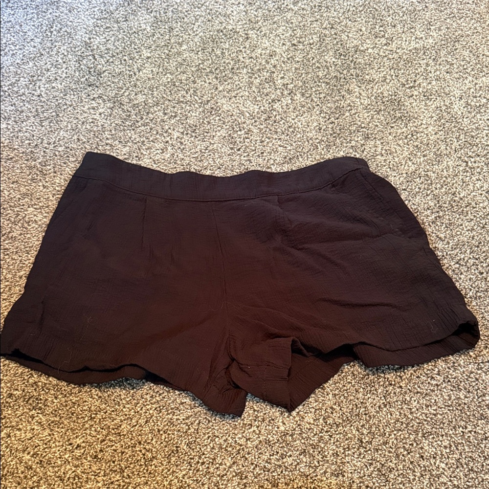 a new day Black Linen Women’s Shorts